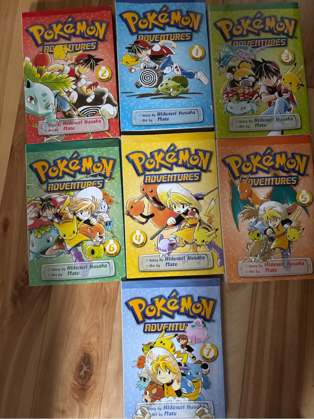 Pokemon Adventures Manga Set – books 1-7